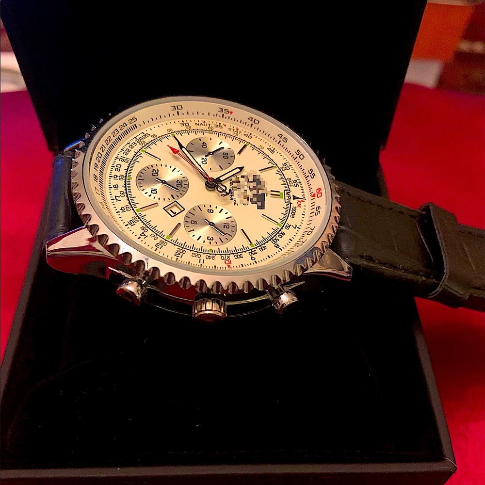 Luxury Watch for men - Bright - Black/Brown Color - NEW